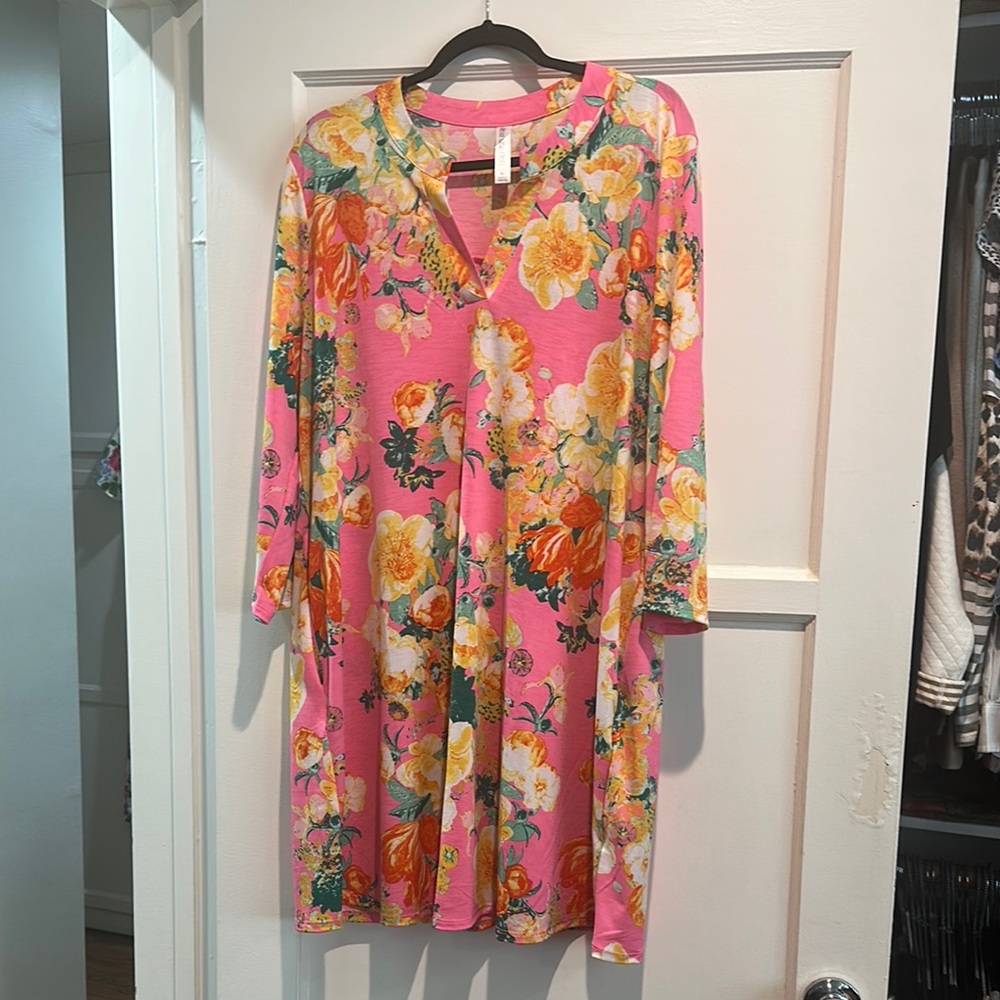 Floral Pink Dress
